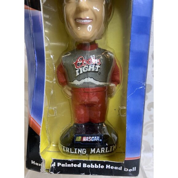 NASCAR 2001 Sterling Marlin Bobblehead. Hand Painted. Coors Light - Picture 2 of 10